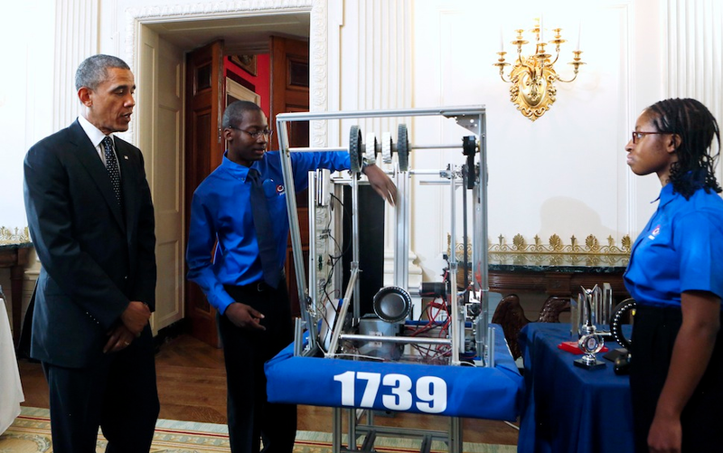 Illustration for article titled Awesome Girls Show Off Inventions at the White House Science Fair